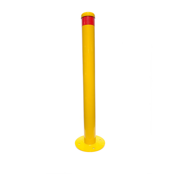 Surface Mounted Bollard 9x90cm Vehicle Heavy-duty Carpark Bollard Barrier Yellow