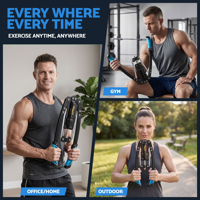 Everfit Twister Arm Exerciser Chest Trainer 10-200kg Adjustable Hydraulic Power