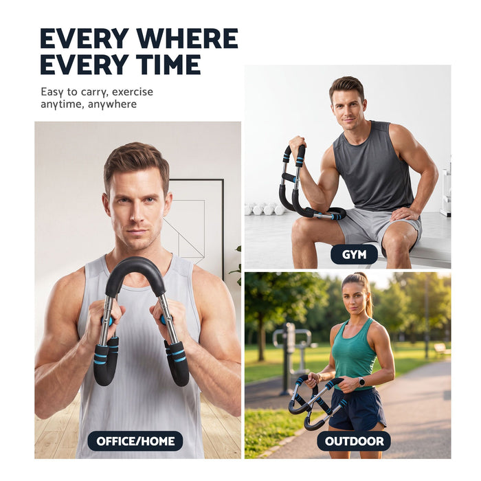 Everfit Twister Arm Exerciser 60-90lb Adjustable Chest Workout Equipment Home Gym Fitness