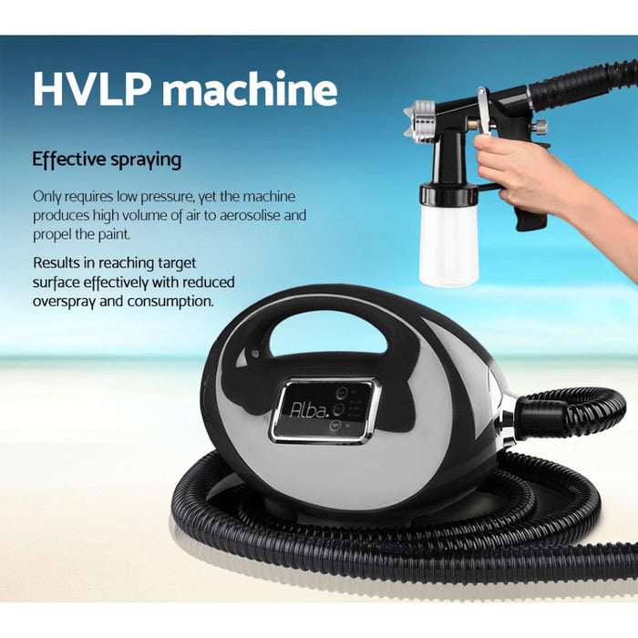 Professional Spray Tan Machine  700W HVLP Washable Filter 3 Speeds Setting- Black