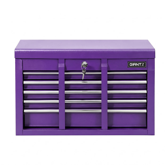 Giantz 9-Drawer Tool Cabinet Chest Toolbox Heavy Duty Garage Storage Organiser Purple