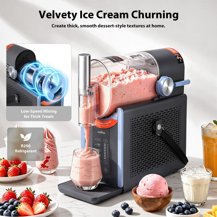 NORDA 2L Slushie Machine Frozen Drink Maker Ice Cream Maker Countertop
