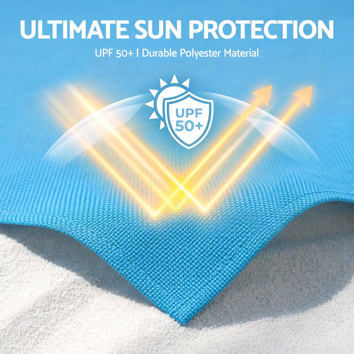 Weisshorn Beach Tent Sun Shelter UPF 50+ Shade 3x3m for 8 Person Outdoor