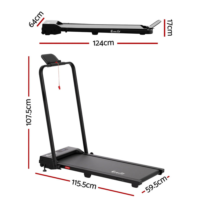 Everfit 3 in 1 Walking Pad Treadmill 12% Incline Under Desk Foldable Treadmills for Home Gym With 38cm Wide Belt APP Control