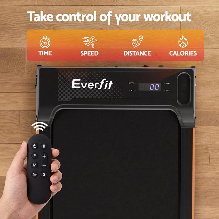 Everfit 3 in 1 Walking Pad Treadmill 12% Incline Under Desk Treadmills for Home Gym With 40cm Wide Belt Black