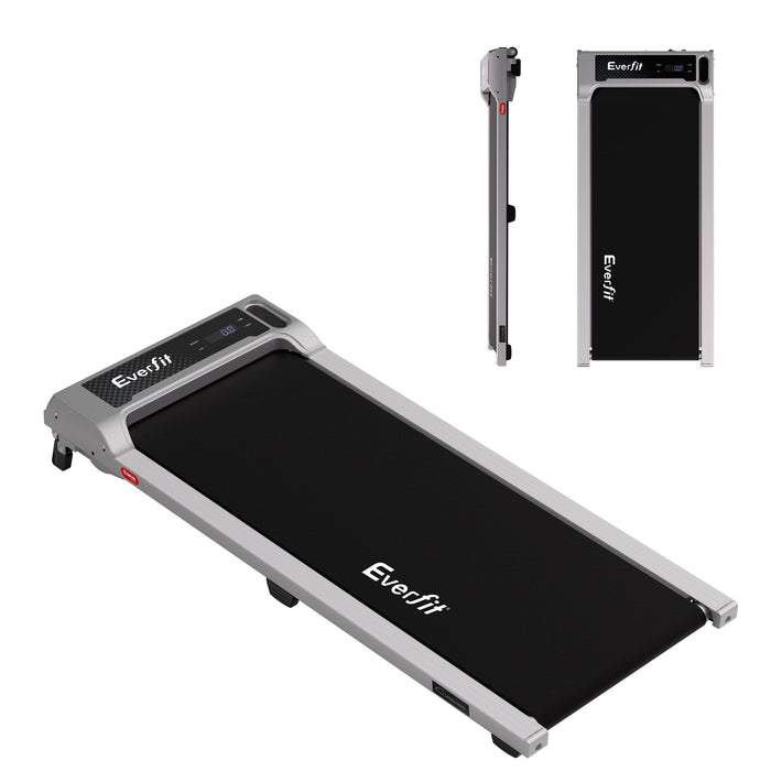 Everfit 3 in 1 Walking Pad Treadmill 12% Incline Under Desk Treadmills for Home Gym With 40cm Wide Belt Sliver