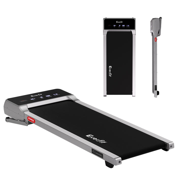 Everfit 3 in 1 Walking Pad Treadmill 20% Auto Incline Under Desk Treadmills for Home Gym With 40cm Wide Belt Sliver