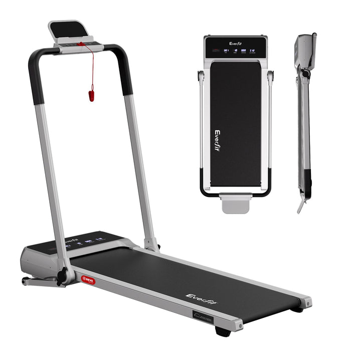 Everfit 3 in 1 Walking Pad Treadmill 20% Auto Incline Under Desk Foldable Treadmills for Home With 40cm Wide Belt Silver