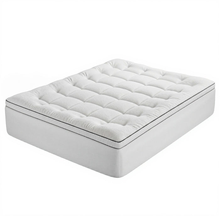 Giselle Bedding Queen Mattress Topper 5cm Coral Fleece