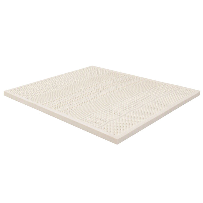 Giselle Bedding Double Latex Mattress Topper 7-Zone Natural Latex Core Breathable 5cm