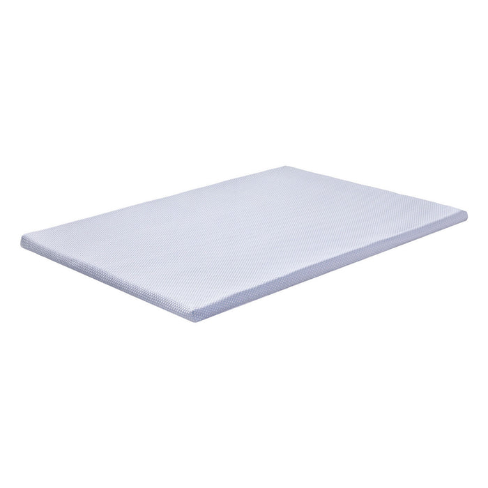 Giselle Bedding Latex Topper 100% Natural Latex Toppers 7-zone w/ Ice Silk Cool-touch Fabric Cooling Cover Double 5cm