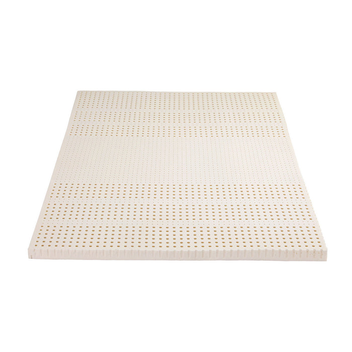 Giselle Bedding Latex Topper 100% Natural Latex Toppers 7-zone w/ Ice Silk Cool-touch Fabric Cooling Cover Queen 5cm