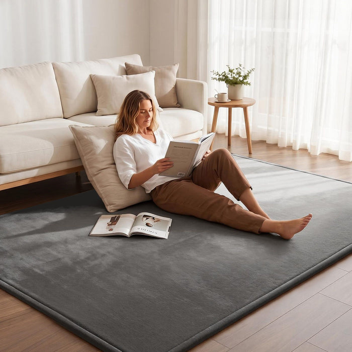 Artiss Tatami Mat Floor Mattress 3cm Thick Futon Mattresses Mellow Mat Rugs Living Room Grey