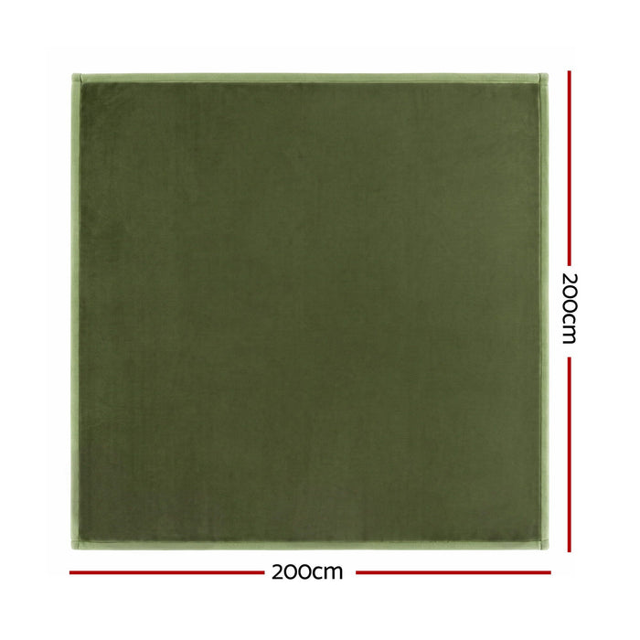 Artiss Tatami Mat Floor Mattress 3cm Thick Futon Mattresses Mellow Mat Rugs Living Room Green