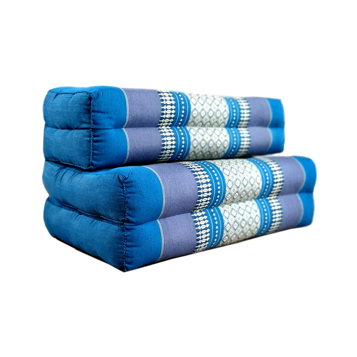 Fold Out Cushion Yoga Mat Thai 3-Fold Zafu Meditation Cushion 100% Kapok