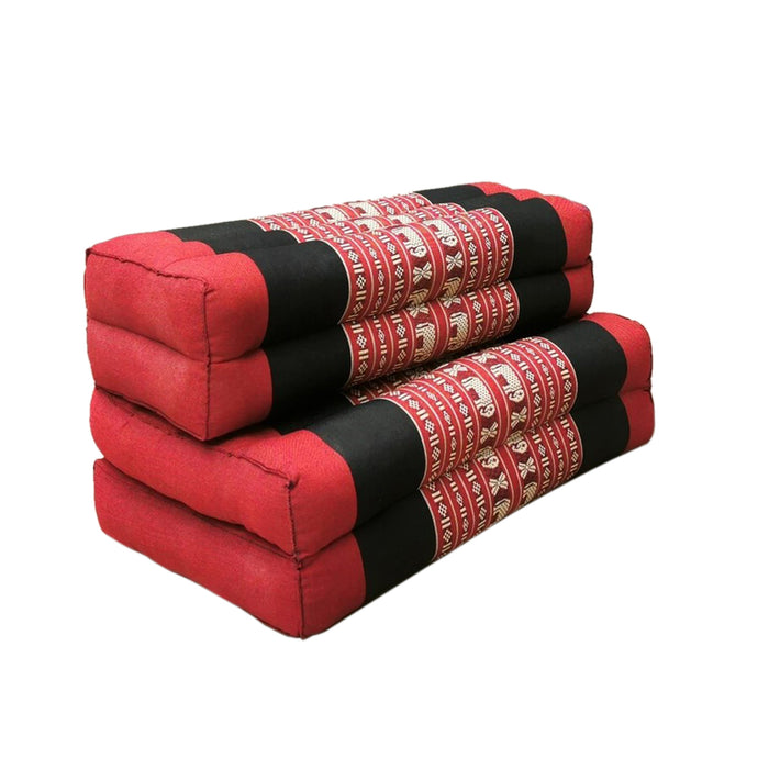 Fold Out Cushion Yoga Mat Thai 3-Fold Zafu Meditation Cushion 100% Kapok