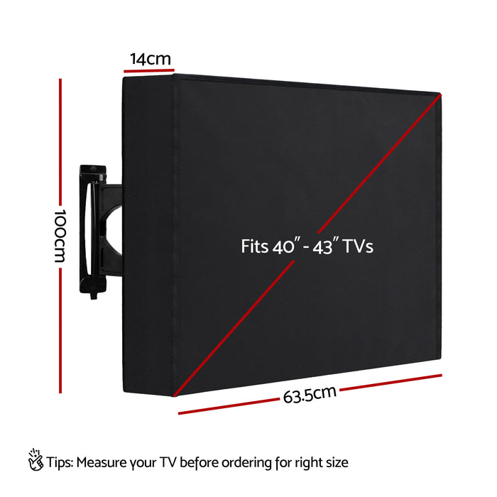Artiss 40-43 Inch TV Cover Waterproof Outdoor Patio Flat Television Protector