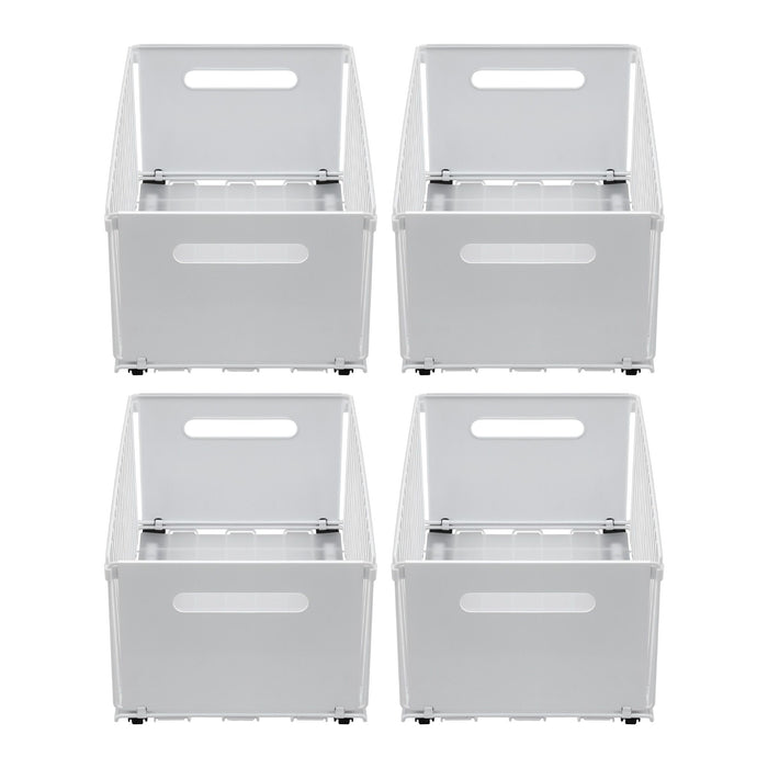 Artiss 4 Pack Pull out Drawers for Cabinets Foldable Slide Out Drawers
