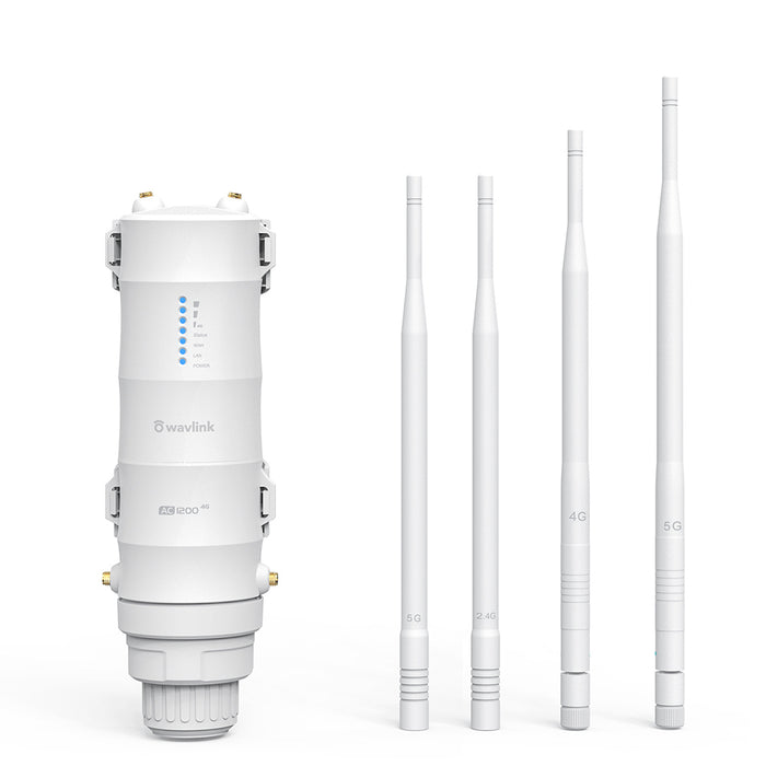 WAVLINK AC1200 Outdoor WiFi Dual Band Long Range Aerial HD4 Extender WiFi Router