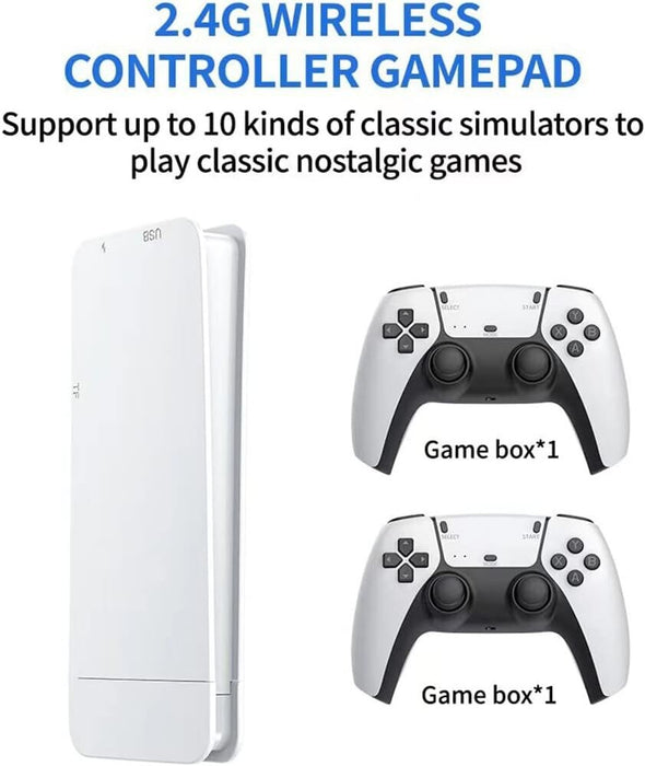 M15 40000+4K HDMI TV Video Game Stick Retro Gaming Console 2 Wireless Controller