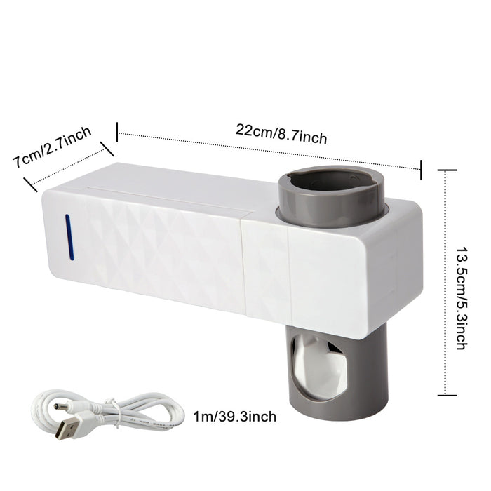 UV Lamp Sterilizer Toothbrush Holder Bathroom Automatic Toothpaste Health Clean