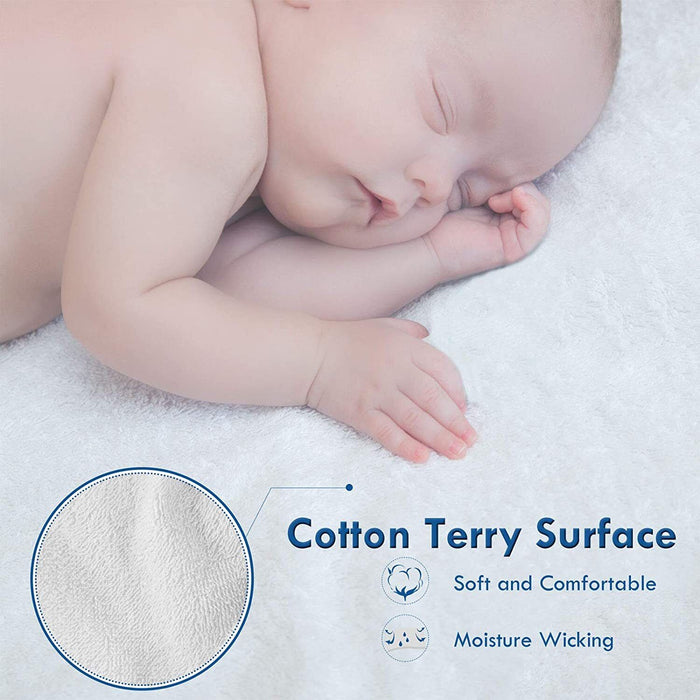 Fully Fitted Waterproof Cotton / Non Woven Mattress Protector Cover Double