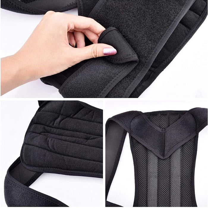 Posture Corrector Lumbar Brace Pain Relief Full Back Support Shoulder Brace Belt