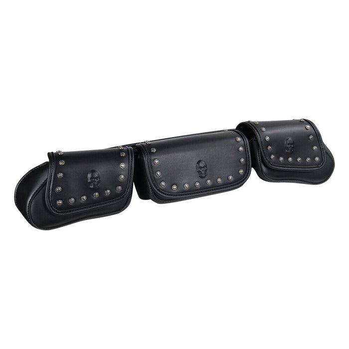 3 Pocket Windshield Bag Waterproof Fit For Harley Electra Glide FLHTC 96-13