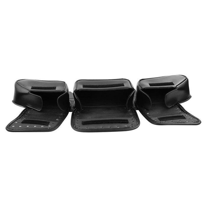 3 Pocket Windshield Bag Waterproof Fit For Harley Electra Glide FLHTC 96-13