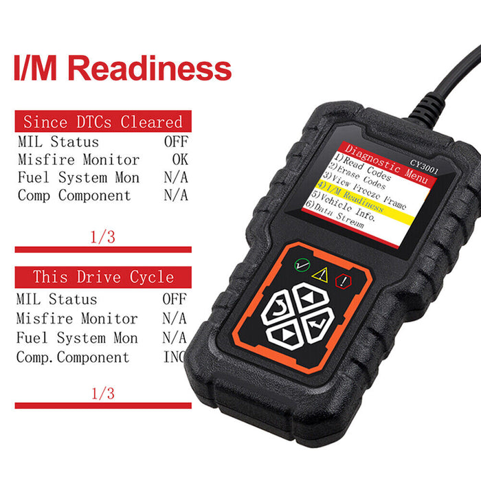 LAUNCH CY3001 Car OBD2 EOBD Scanner Auto Code Reader Engine Diagnostic Scan Tool