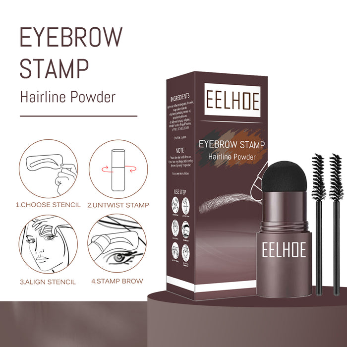 Eyebrow Print Mold Thrush, Lazy Eyebrows Fill Makeup Eyebrow Cake Waterproof Hairline Powder