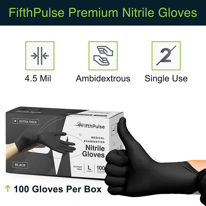 6g Flexible Disposable Nitrile Gloves For Mechanic Work Food Prepa 100pcs XL