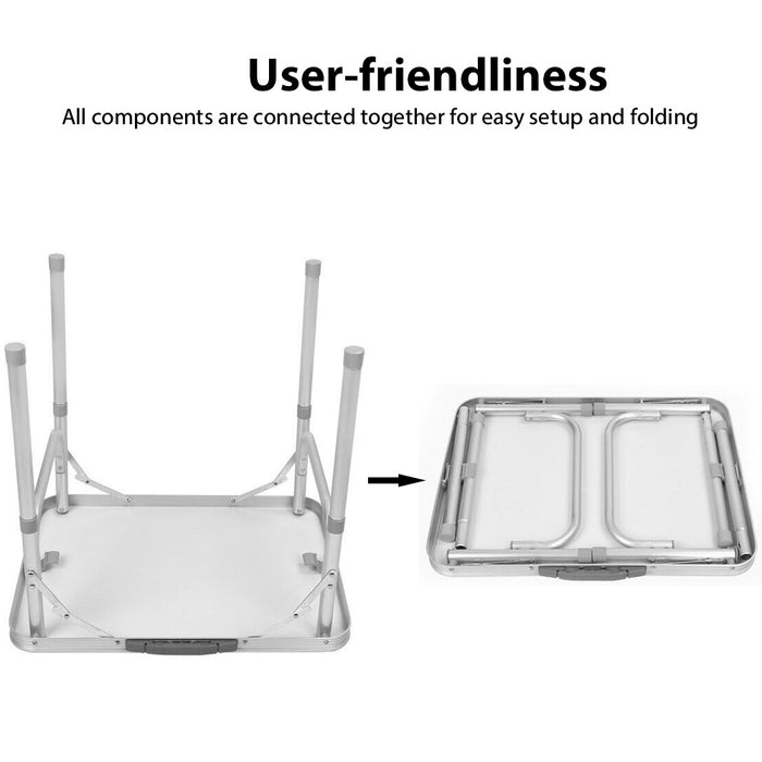Outdoor Camping Folding Table Picnic Foldable Tables Aluminium Portable BBQ Desk