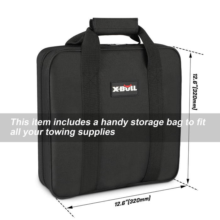 X-BULL 4WD Recovery Kit Snatch Strap Soft Shackles Folding Shovel Survival 4X4