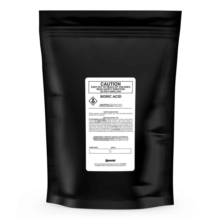 1Kg Boric Acid Powder 99.9% Pure - Soluble Orthoboric Acid H3BO3