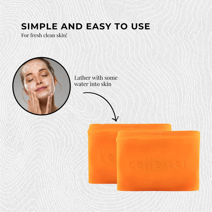 5x 135g Kojie San Soap Bars - Original Kojic Acid Bars