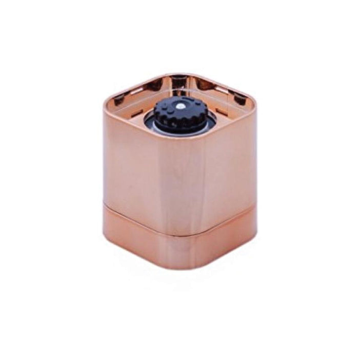Orku Single Salt or Pepper Grinder 180ml â€?Glass Manual Mill with Rose Gold Lid