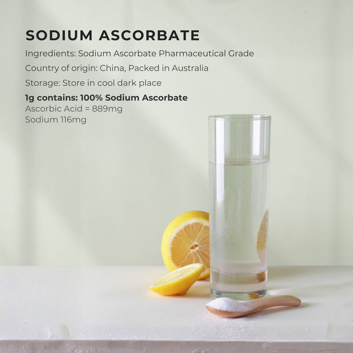 Orku 2Kg Sodium Ascorbate - High Purity Soluble Crystalline Powder Ingredient