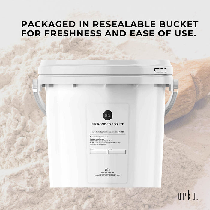3kg Pure Micronised Zeolite Powder Mineral Tub - Micronized Volcamin