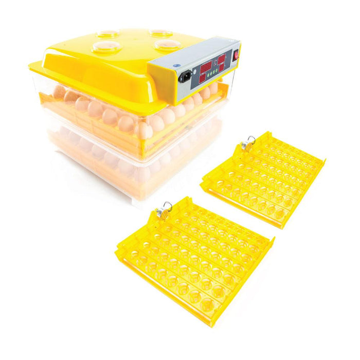 Rooster Farms Electric 112 Egg Incubator + Accessories for Chicken Quail Duck