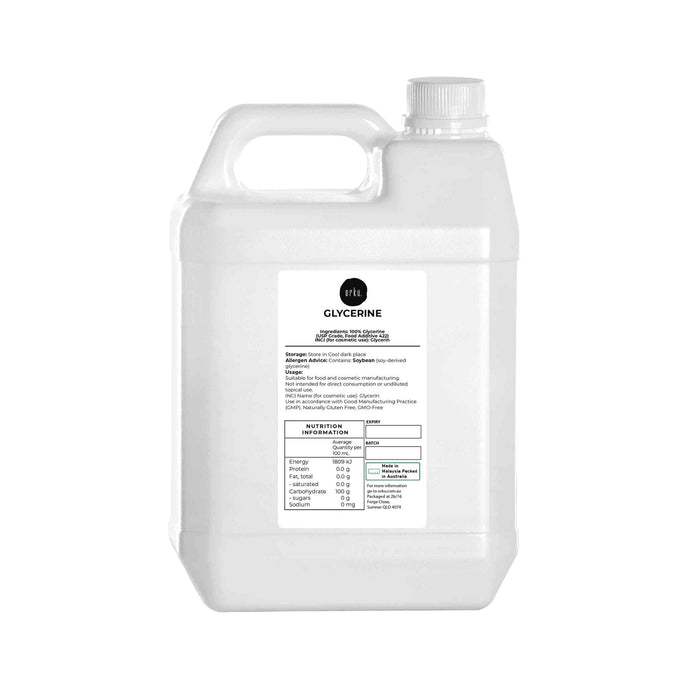 Orku 5L Glycerine 99.9% Pure USP Food + Cosmetic Grade â€?Vegetable Glycerol