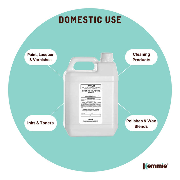 5L DMSO Liquid Dimethyl Sulfoxide 99.9% Pure Pharmaceutical Grade Solvent Bulk