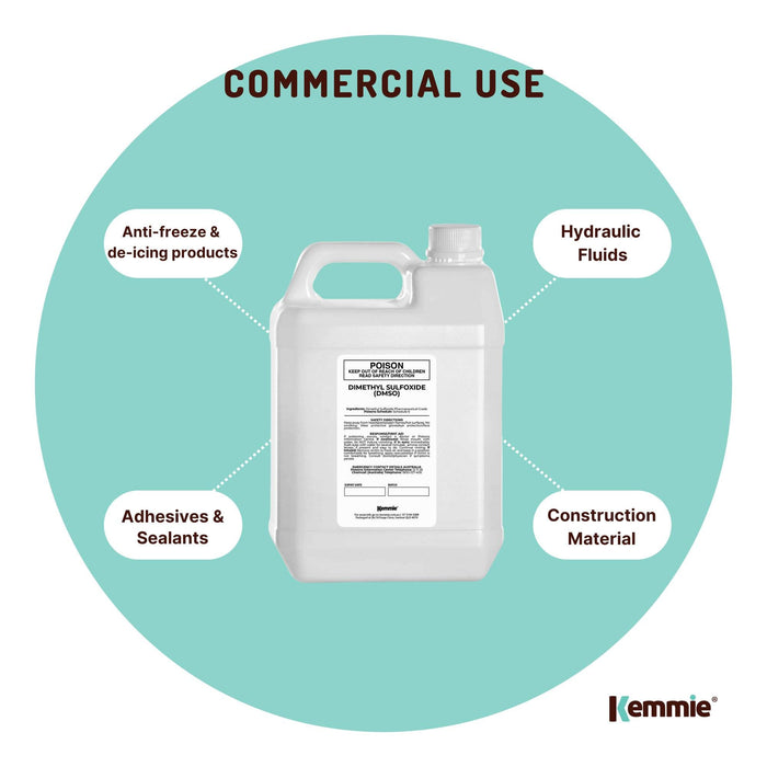 5L DMSO Liquid Dimethyl Sulfoxide 99.9% Pure Pharmaceutical Grade Solvent Bulk