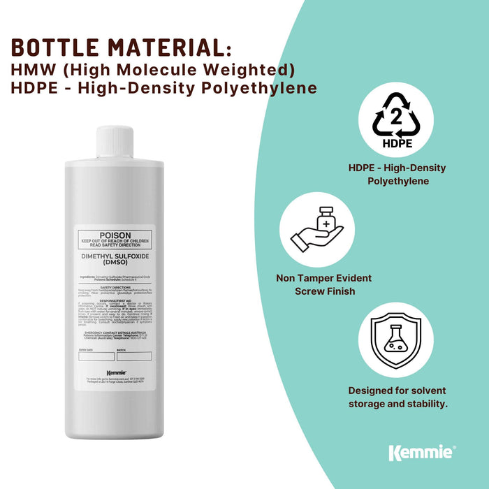 250ml DMSO Liquid Dimethyl Sulfoxide 99.9% Pure Pharmaceutical Grade Solvent