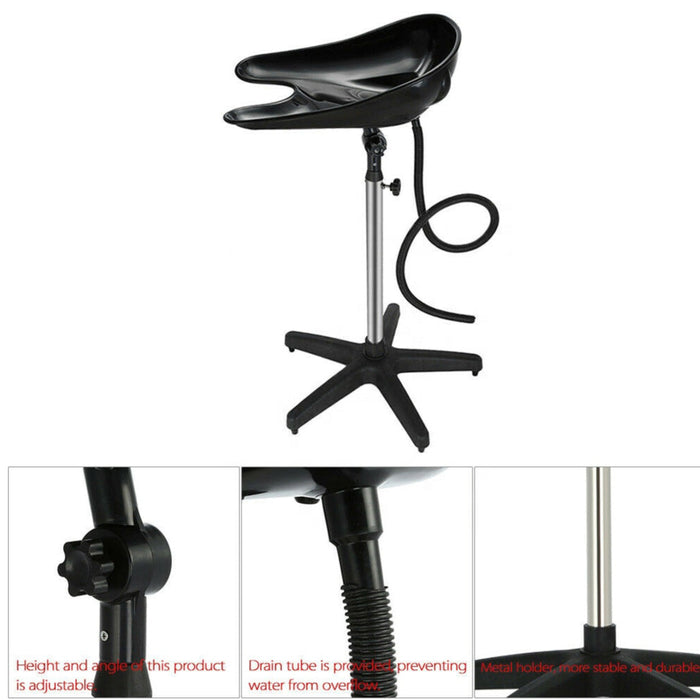 Ellie & Ruby Portable Hairdressing Salon Basin - Hair Washing Standing Sink Bowl