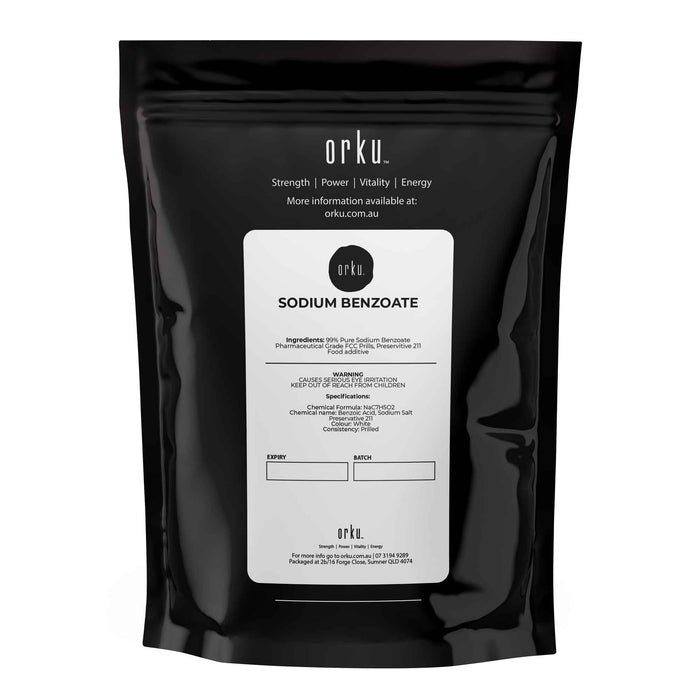 1Kg Orku Sodium Benzoate USP/FCC Grade Prills â€?E211 Preservative CAS 532-32-1