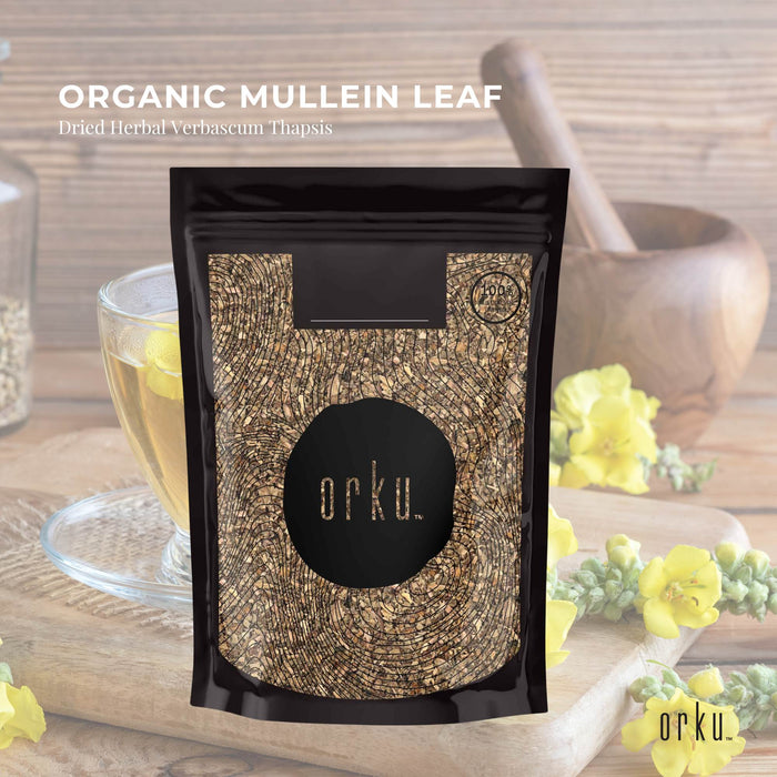 100g Organic Mullein Leaf - Dried Herbal Verbascum Thapsis