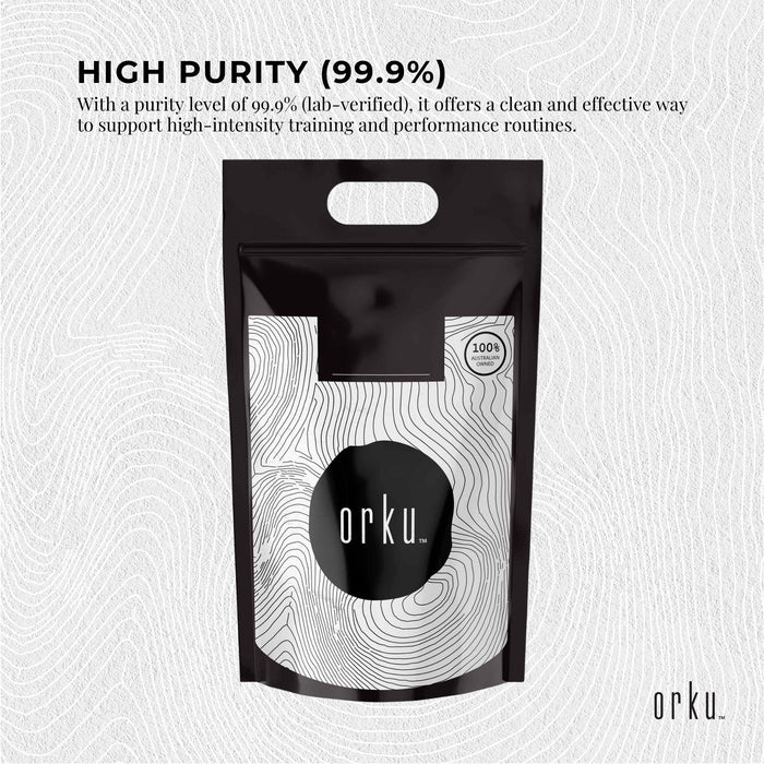Orku 10Kg Creatine Monohydrate Powder â€?200 Mesh Micronised | 99.9% Purity