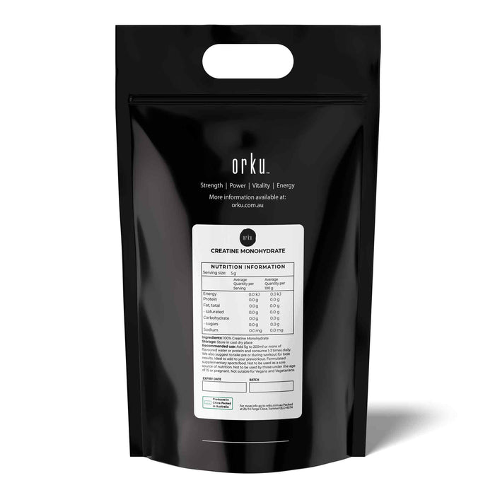 Orku 10Kg Creatine Monohydrate Powder â€?200 Mesh Micronised | 99.9% Purity