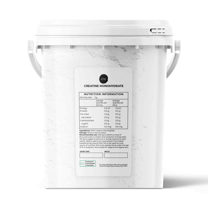 Orku 800g Creatine Monohydrate Powder Tub â€?200 Mesh Micronised | 99.9% Purity